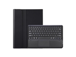 Capa De Couro Ultrafina E Destacável Para Tablet Com Teclado Bluetooth E Touchpad Ah30-a