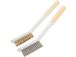 Escova De Limpeza Para Fogão E Forno, Desengordurante, 2 Peças De Fio Nylon E Cobre Para Limpeza Potente Cozinhas