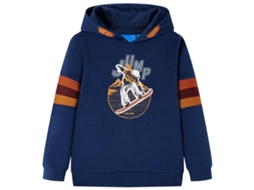 Sweatshirt Infantil Com Capuz Azul-marinho 104