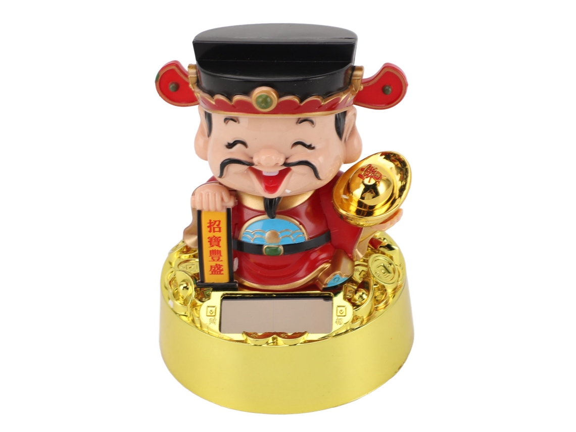 Figura De Deus Da Riqueza Solar Para Painel De Carro
