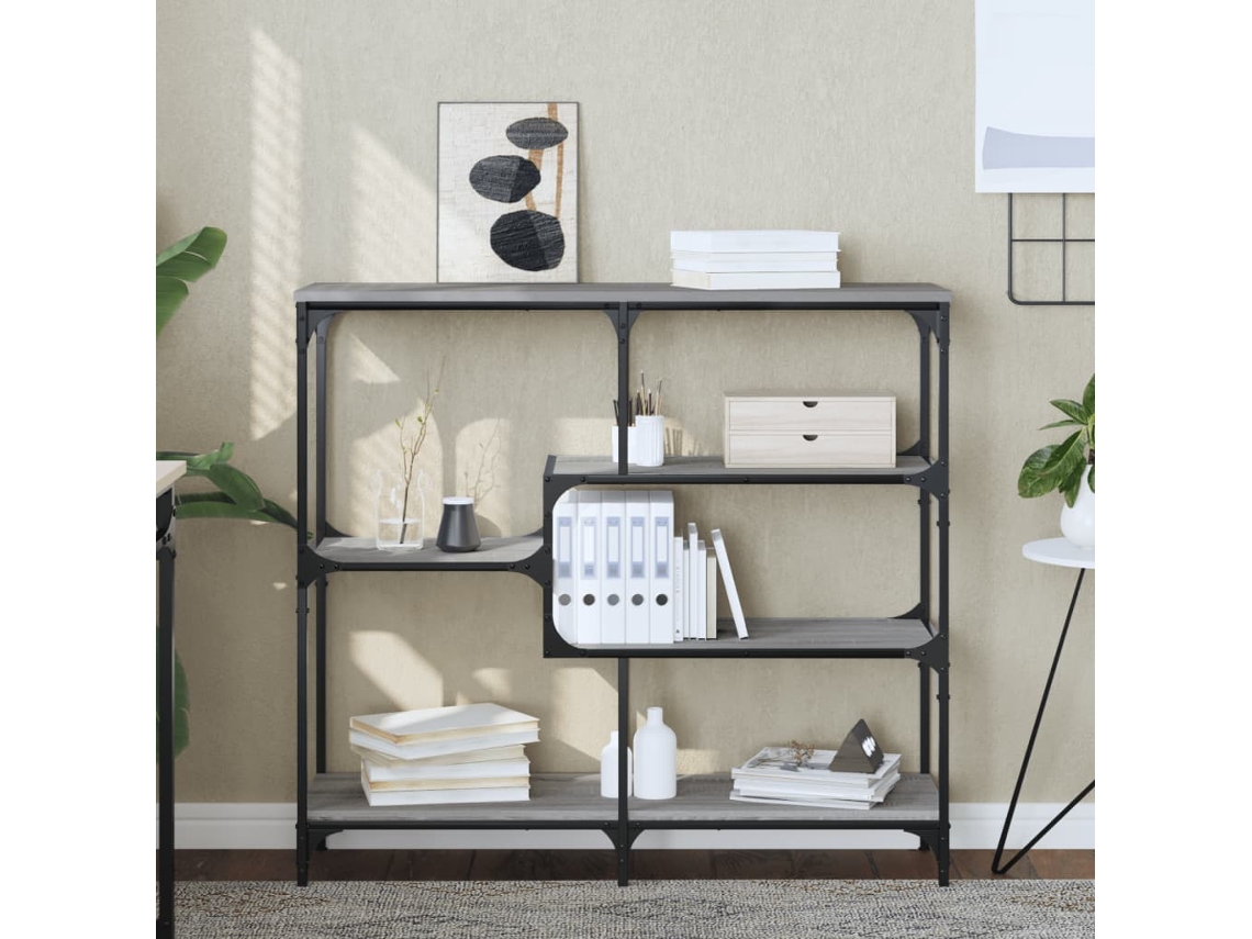 Vidaxl Mesa Consola 103x32x95 Cm Derivados De Madeira Cinzento Sonoma