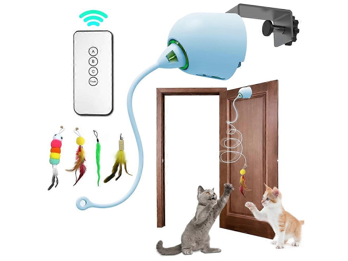 Brinquedo Interativo Pendente Elétrico Internos Automático Azul