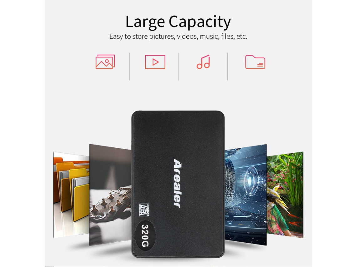Jinwei disco Rígido Portátil Arealer 500gb Usb3.0