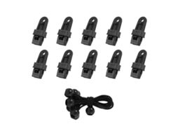 10 Clips de Toldo Rv Resistentes Ao Vento Plástico
