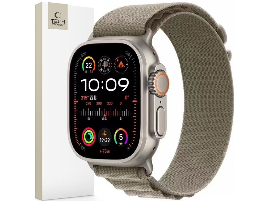 Pulseira de nylon TECH PROTECT para Apple Watch 6, 7, 8, 9, 10 SE Ultra 44, 45, 46 e 49 mm