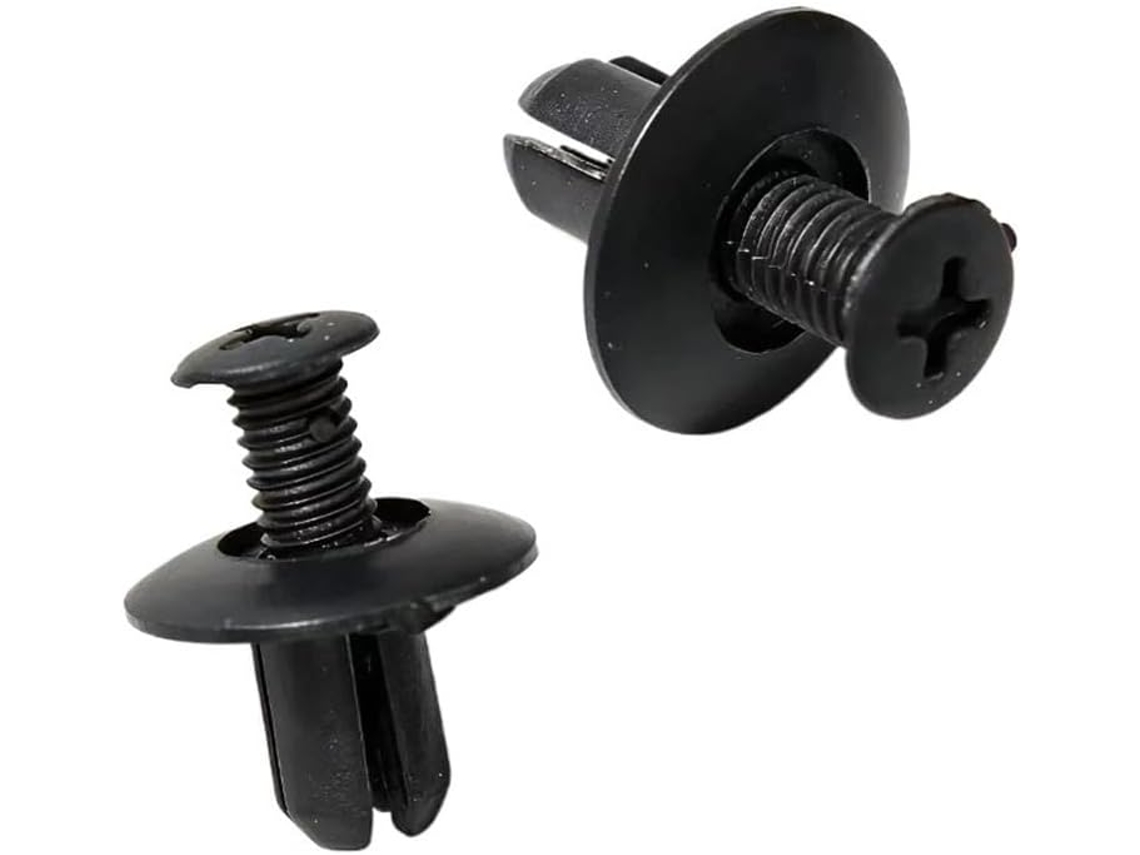 Rebites De Pressão Plástico Com Furo 6 Mm, Fixadores Automotivos Para