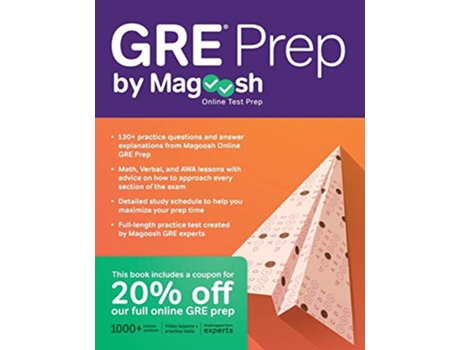Livro GRE Prep by Magoosh de Magoosh, Chris Lele et al. (Inglês)