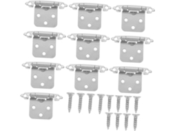 Conjunto De 10 Dobradiças Ferro Para Portas Armários Com Mecanismo