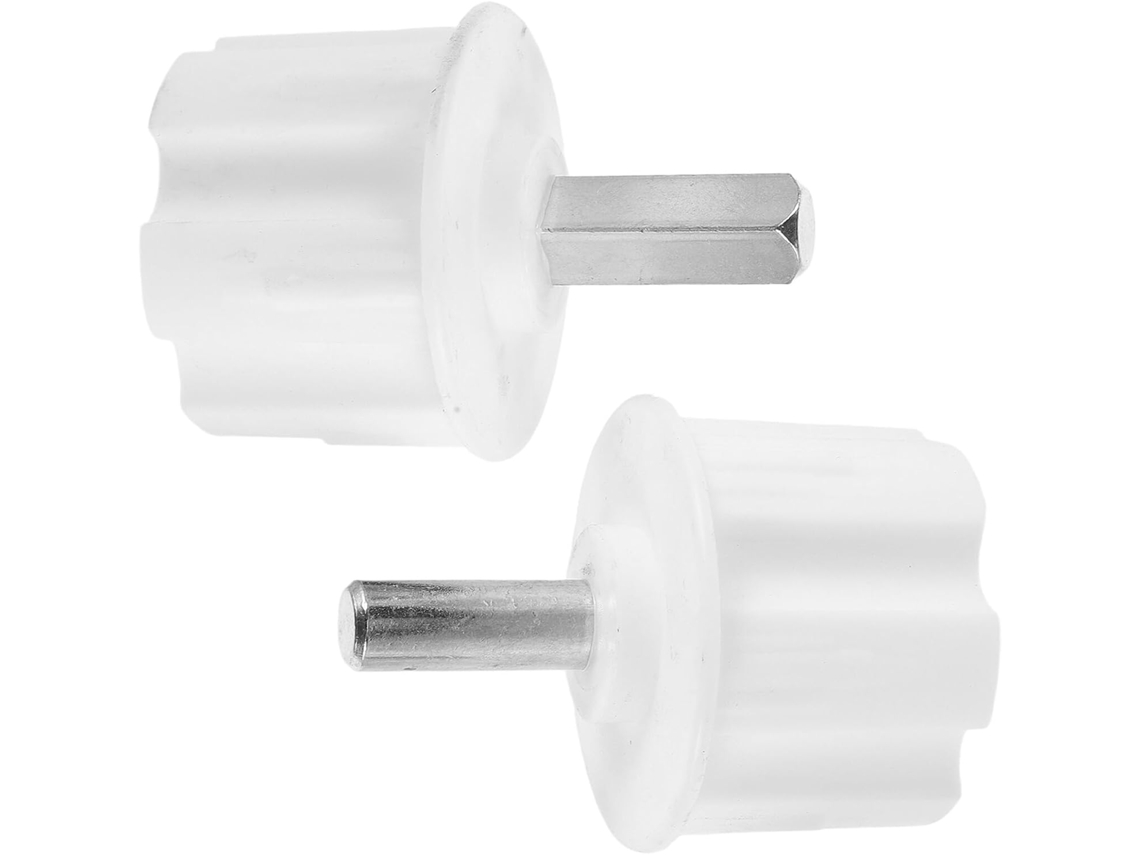 Adaptador De Eixo Quadrado E Redondo Para Toldo, 2 Peças, Branco