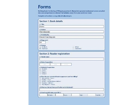 Livro Forms The Nations Favourite Paperwork de Tom Alexander (Inglês)