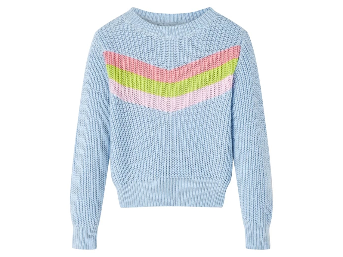 Camisola De Malha Para Criança Azul 128