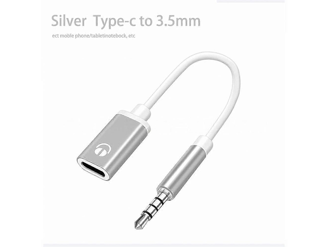 Cabo De Áudio De 3,5 Mm Macho Para Usb C Fêmea, Adaptador De Áudio Analógico Para Fone De Ouvido, Compatível Com Mp3 Player E Laptop. Aquaforge