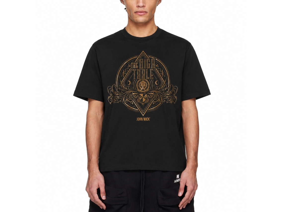 Rockinstone John Wick The High Table Black Adult T-shirt Size:xxxl