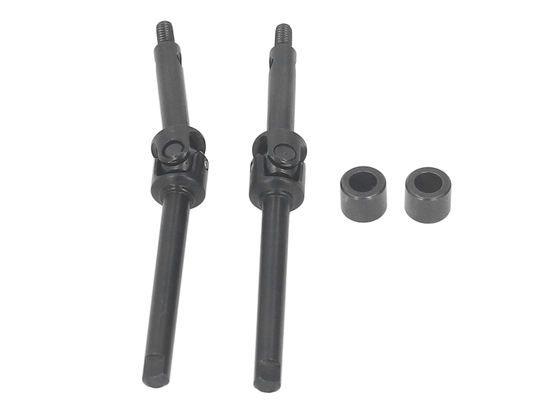 Mali eixo de Transmissão Dianteiro e Traseiro de Aço para Carro Rc 1/24 Axial Scx24 C10 Jlu Bronco Gladiator Deadbolt 2pcs