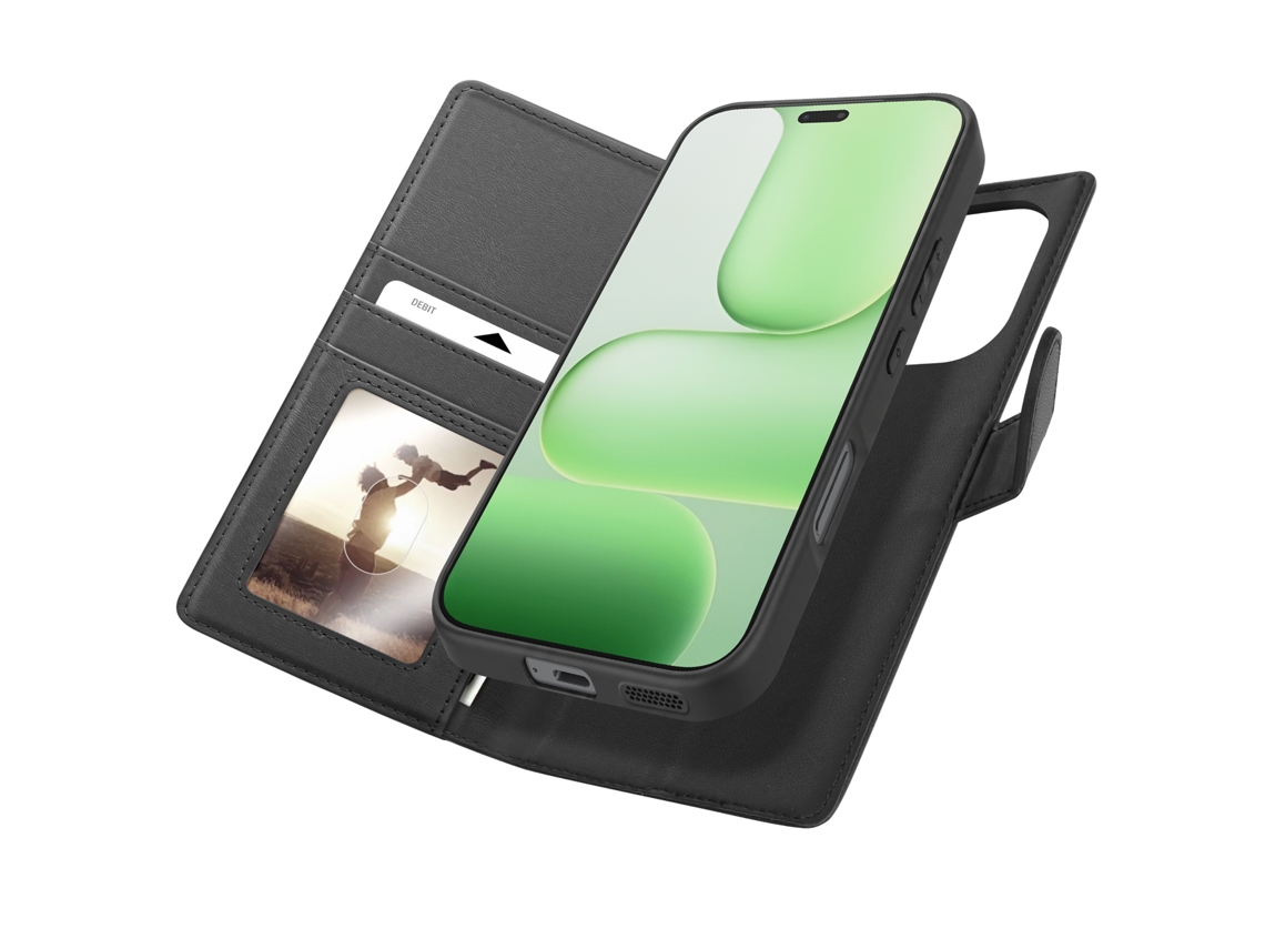 Capa Carteira Para Honor 600 Lite Anti-rfid Com Capa Removível
