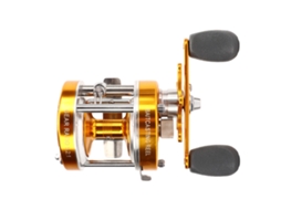 Molinete de Pesca de metal, potente, com grip suave, para água doce e salgada, esquerdo