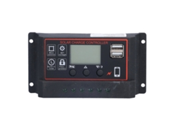 Controlador De Carga Solar Laxiscreed Com Pwm De 3 Níveis, Visor Lcd E Proteção Contra Ligação Inversa