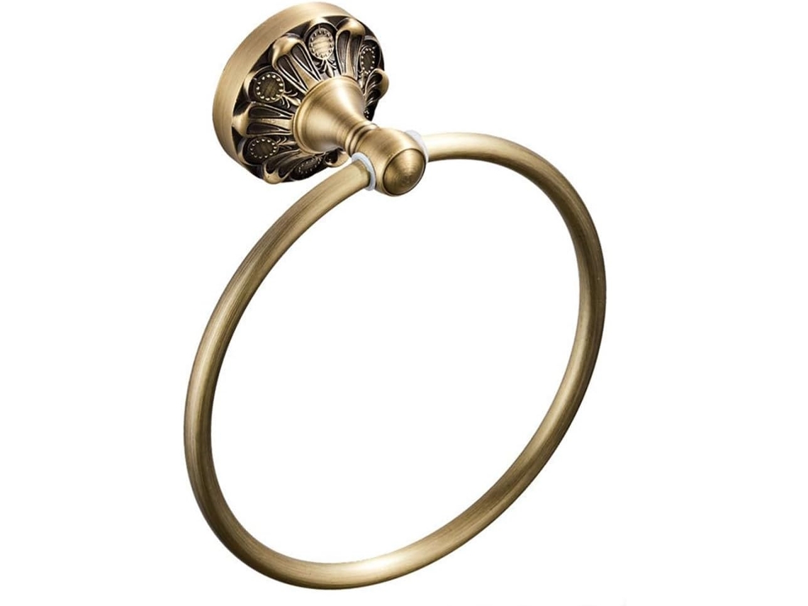 Porta-toalhas De Parede Em Bronze Com Acabamento Antigo, Acessório