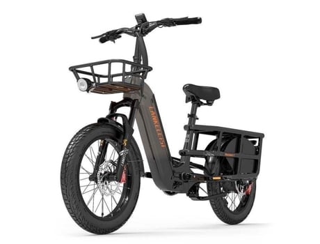 Lankeleisi Wombat 1 Bicicleta Elétrica Cinza 1000w Motores 20ah Bateria Elétrica 20 Polegadas E Bike Fat Bike Bicicleta De Carga Benfuto