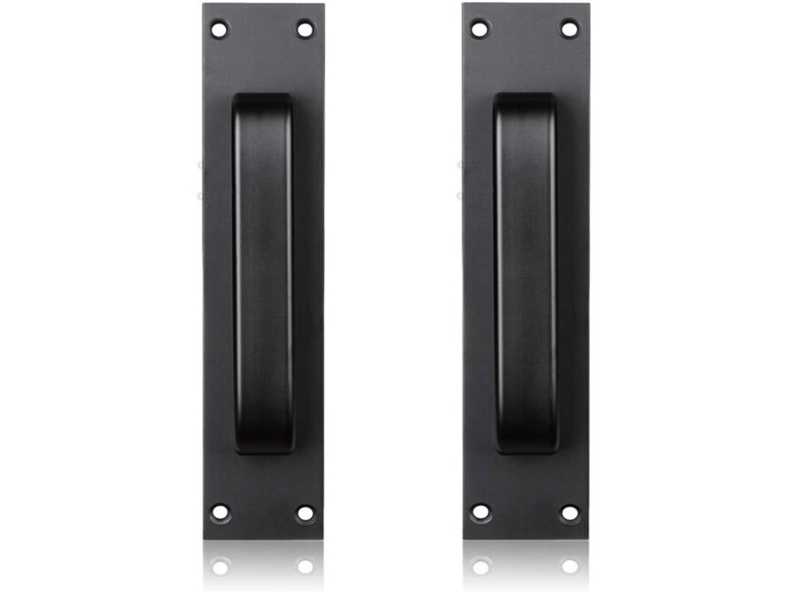 Puxadores Para Móveis, Conjunto De 2, Pretos Para Portas De Correr De Cozinha/móveis/armários/guarda-roupas/gavetas, Estilo Celeiro, 200 Mm