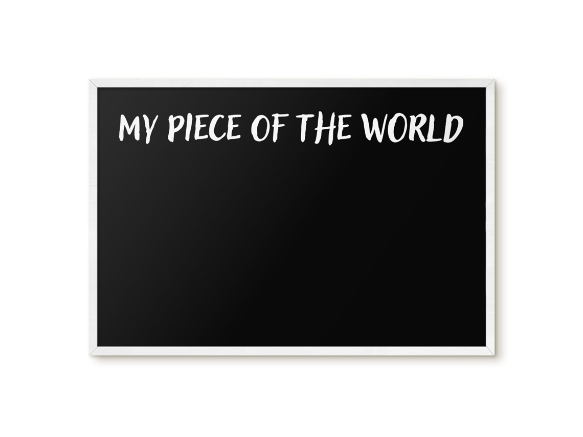 Magnetic Wall Board My Piece Of The World For The Office Espelharte (60x40 Cm)