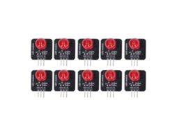 10 módulos LED 10mm 3.3V 5V chip lâmpada decorativa para casa MRB050A vermelho
