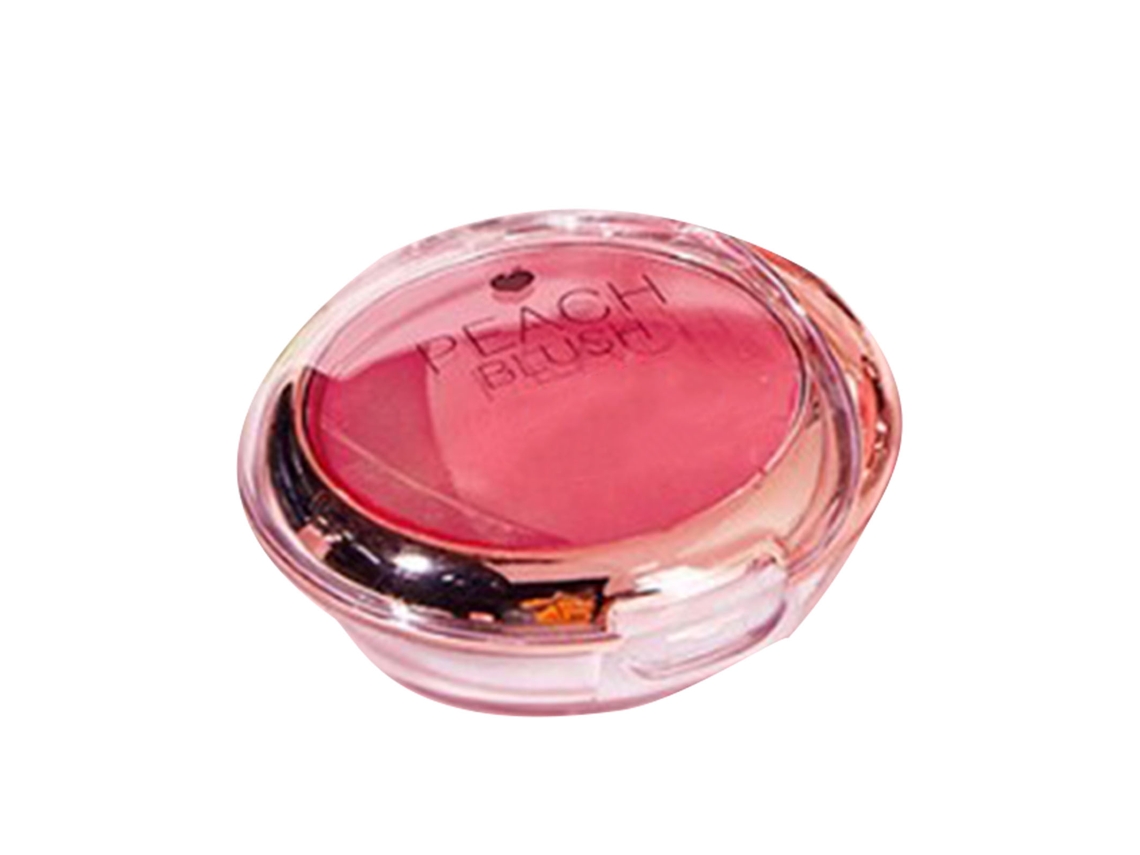 Polvo De Blush Metálico De Cor Única Brilhante Com Design Resplandecente Polvo Fino E Duradouro