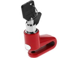 Ukcoco Antivol Dispositif Anti-vol De Frein À Disque Para Moto Et Vélo Électrique, Plastique Rouge, Fácil