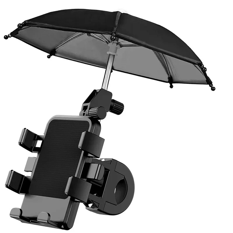 Suporte para celular de motocicleta AQUAFORGE com guarda-chuva, à prova de chuva e sol, compatível com iPhone