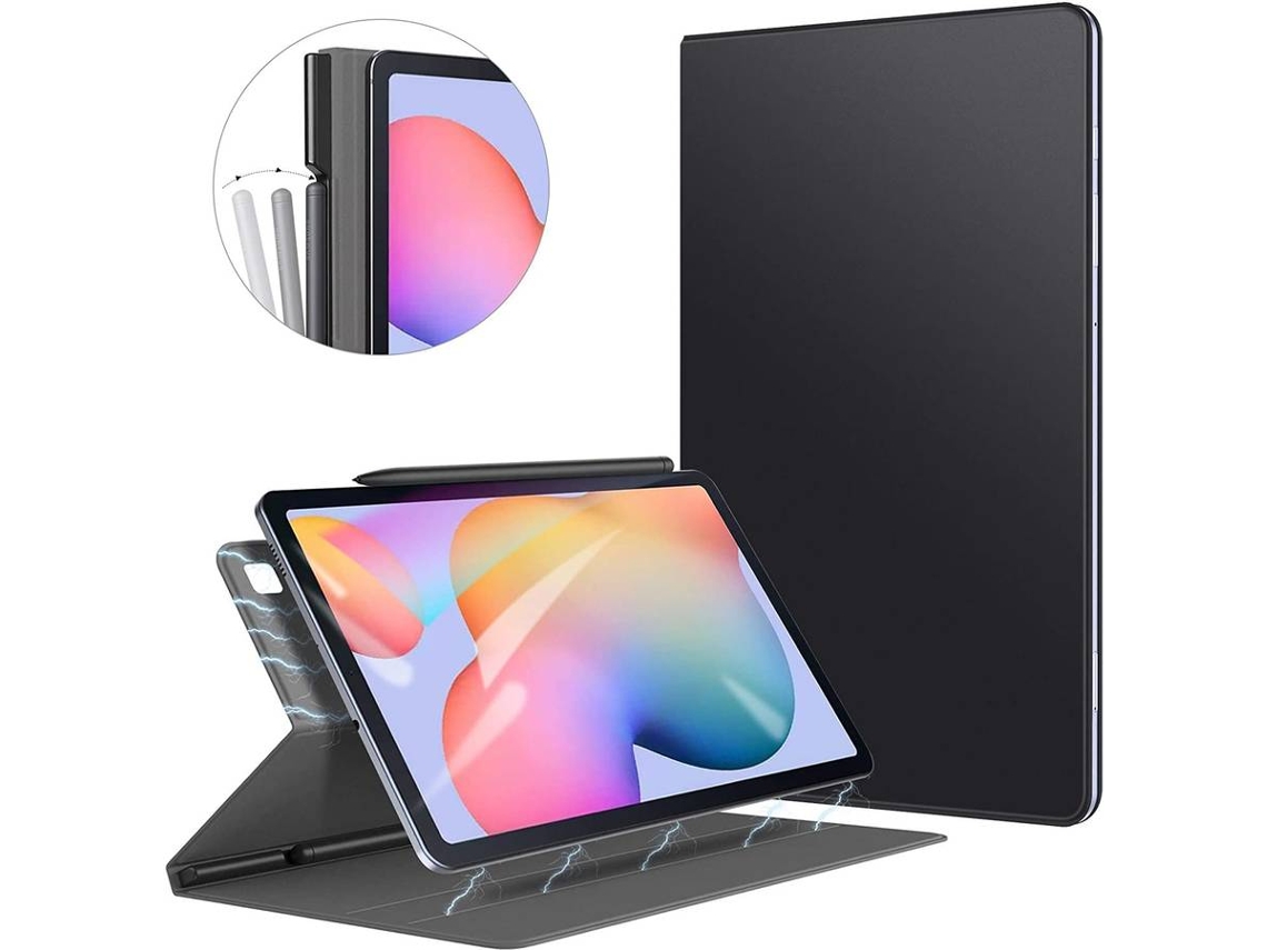 Capa Tablet Pen Samsung Tab S6 Lite ANTIIMPACTO! Book Cover Preto