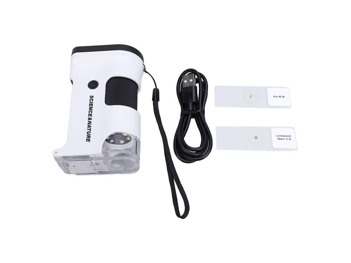 Microscópio Portátil Led 800x Hd 1080p Para Crianças
