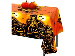 4 Toalhas de Mesa de Plástico para o Halloween 137x225cm | S/BRAND