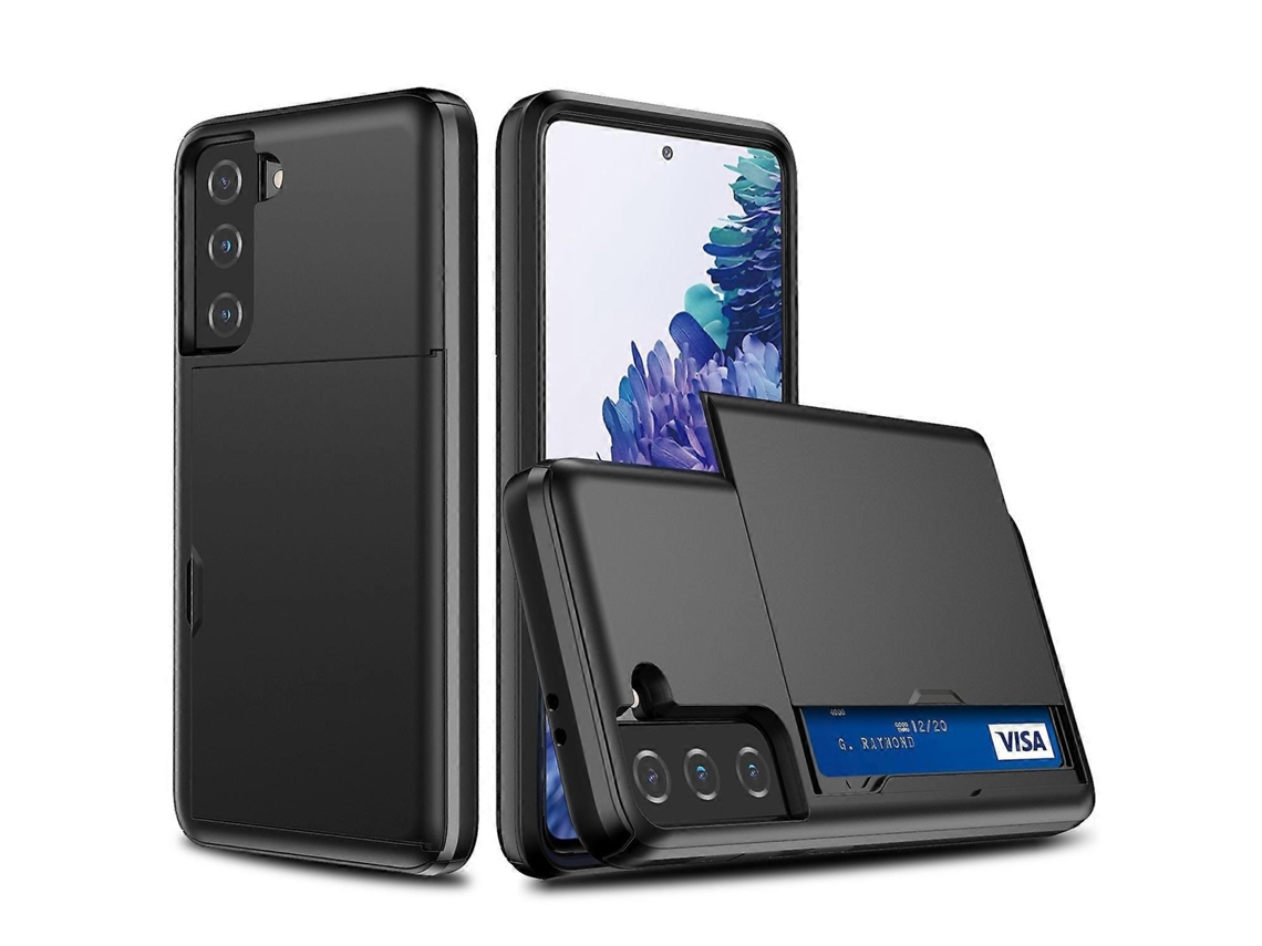 Capa Protetora À Prova De Choque Com Compartimento Para Cartão Para Samsung Galaxy S21 5g