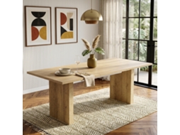 Mesa Extensível 140/200x90cm Carvalho 6 8p VELTRIX