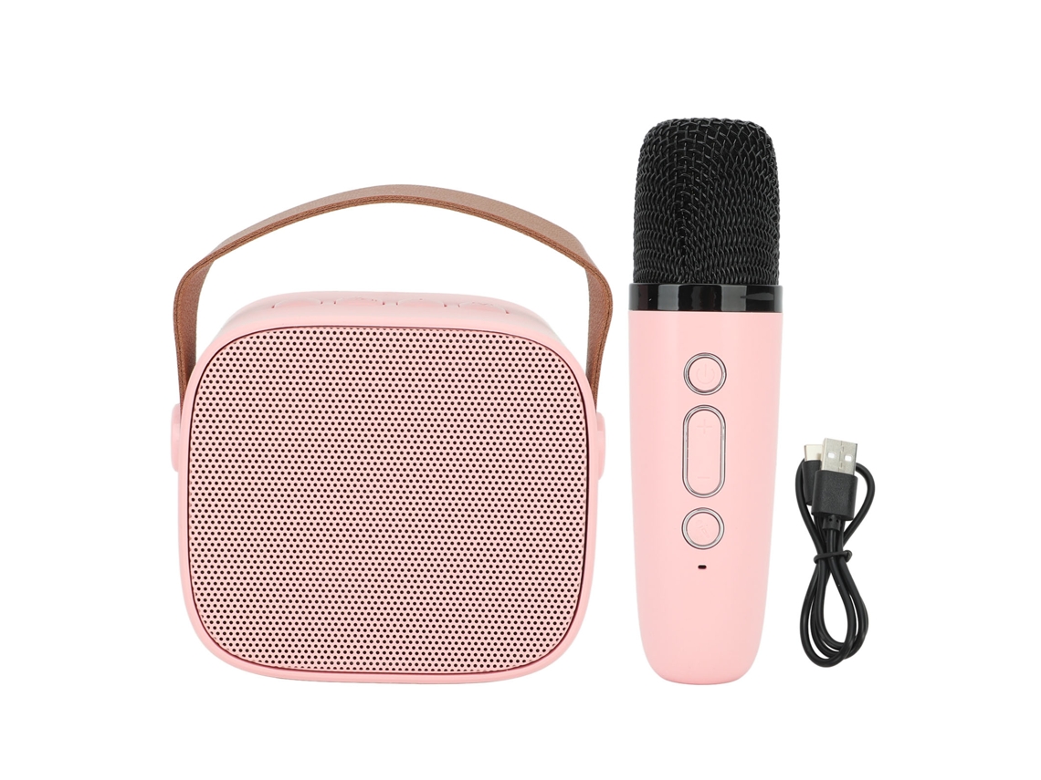 Laxiscreed Máquina De Karaokê Mini Com Microfone Sem Fio Para Diversão Em Casa