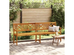 Vidaxl Banco De Exterior Natural 220 X 56 X 90 Cm