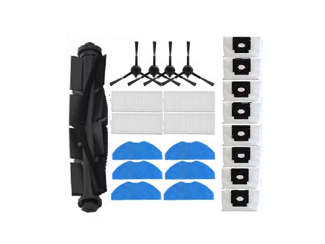 Kit Com 23 Peças Para 360 S8 Plus / Ezviz Re4 Plus / Re5 Plus / Rc3 Plus: Acessórios, Escova Lateral, Filtro Hepa, Esfregão E Saco Para Pó._ptg