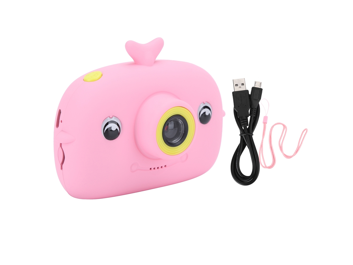 Câmera Digital Infantil X12 Com Tela Ips 2.0, Fotografia, Gravação, Multifuncional, Rosa Brilvibera