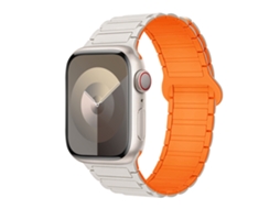Pulseira para Apple Watch 1 8 e S9 Silicone Bicolor com Imã CHABERLU