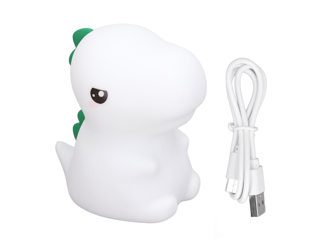 2026 lâmpada de Noite para Crianças Cute Dinossauro Silicone com Muda de Cor Pat Light Recarregável Usb para Quarto
