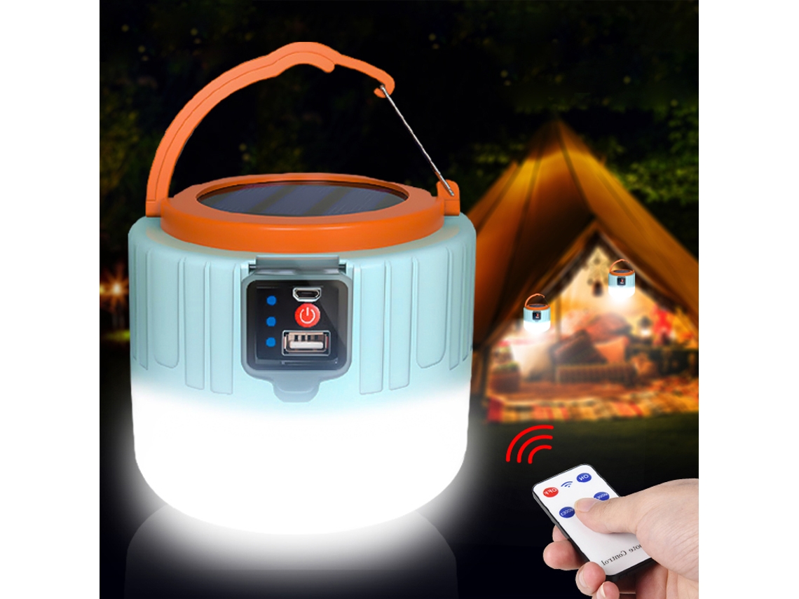 Lanterna Led Solar De Acampamento De 1000 W, Recarregável Por Usb, Lâmpada Para Barraca, Lanterna Portátil Para Churrasco E Caminh Aquaforge