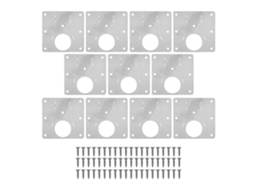 Kit Reparo Dobradiças Armário Aço Inox 10pcs Parafusos