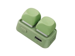 Controle Remoto Bluetooth Sem Fio Greennewest Com Teclado E Dois Botões Para Virar Páginas Em Leitores De E-books Kobo - Lazy Artifact Green