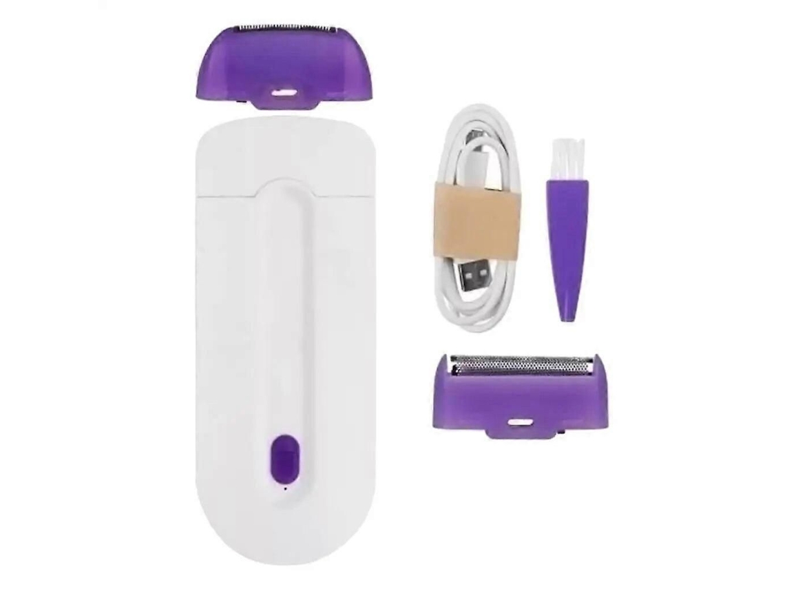 Depilador A Laser Portátil 2 Em 1 Recarregável Via Usb, Com Toque Suave, Remoção Indolor E Sensor De Luz Seguro. Profissional Para Mulheres.