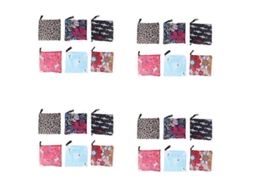 Pacote com 24 Sacolas de Compras Reutilizáveis, Ecológicas e Dobráveis, 6 Modelos, Grandes, Resistentes e Laváveis GOKOCO