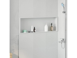 Vidaxl Nichos De Chuveiro Branco 90 X 30 X 9,5 Cm Aço Inoxidável