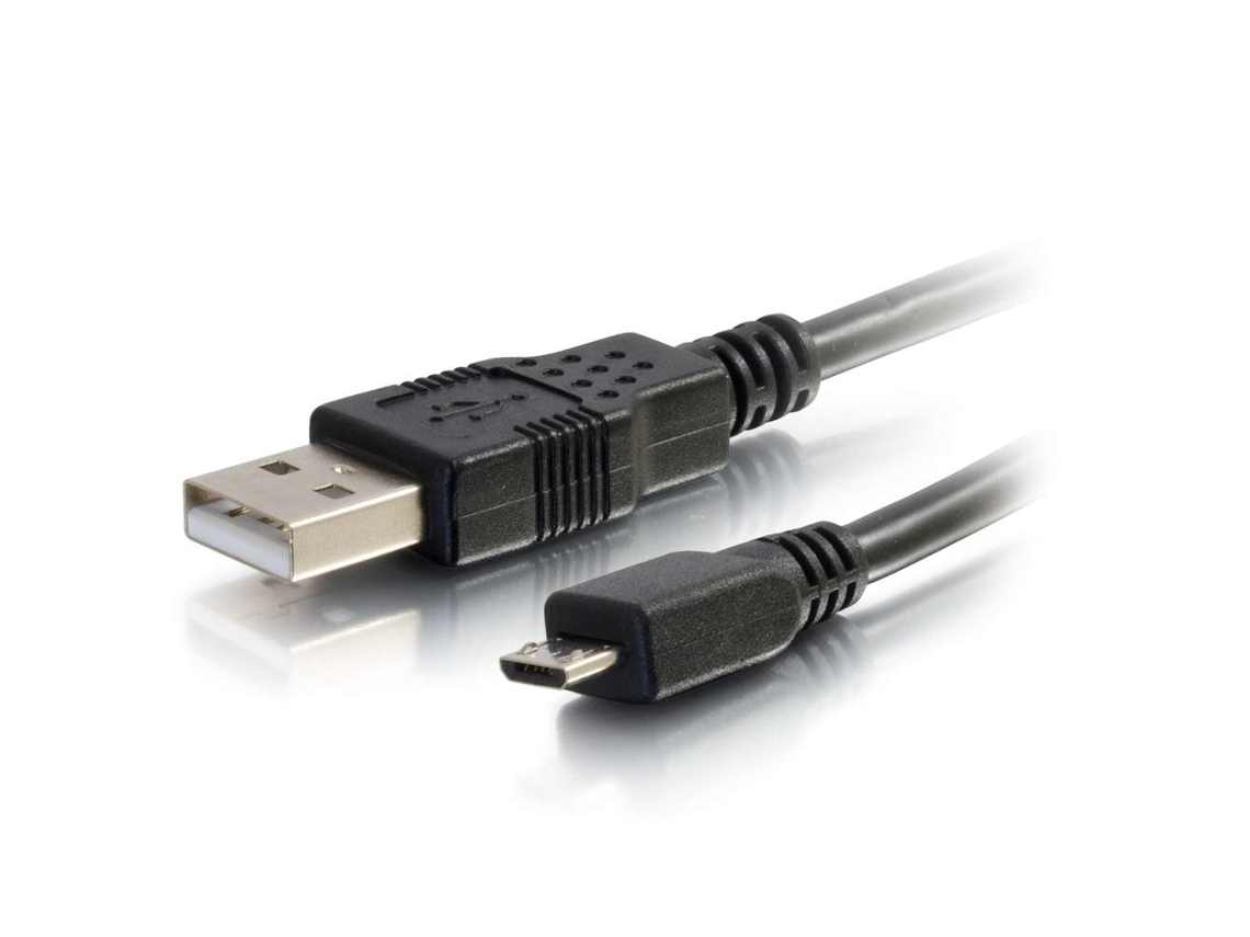 Cabo de Dados C2G (USB A - Micro USB B - 2 m - Preto)