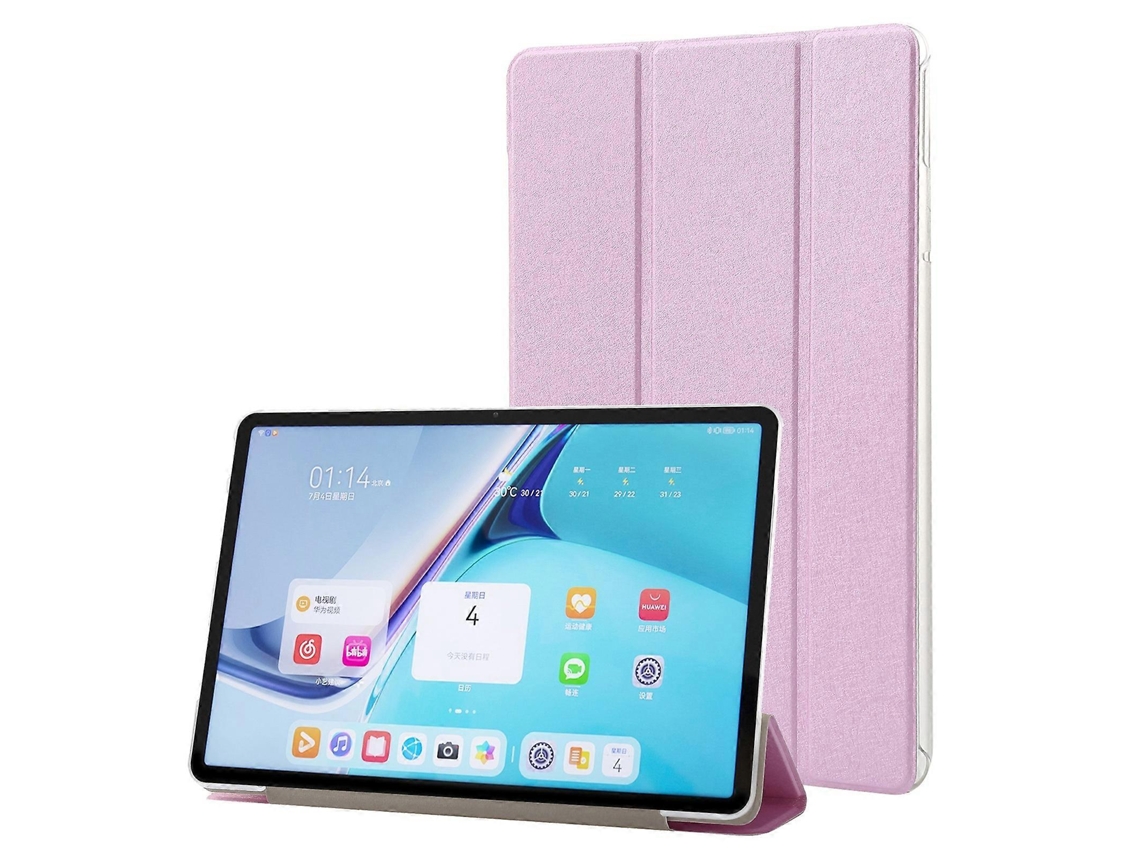 Capa de couro com textura de seda tripla para tablet Huawei MatePad Pro 11 2024 (Webake)