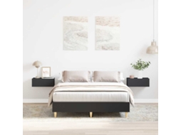 Vidaxl Estrutura De Cama Sem Colchão 120x190 Cm Preto