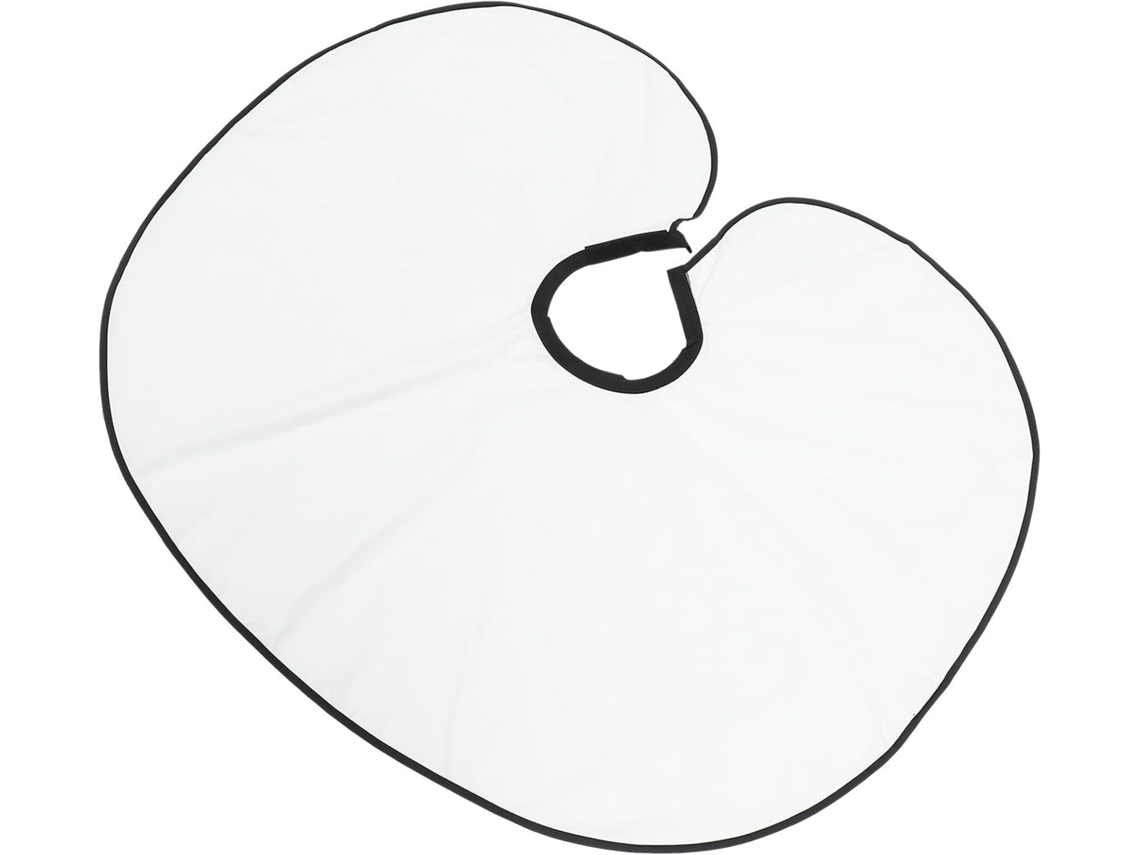 Cape De Coiffure Professionnelle, Poliéster Pongé Blanc, Légère